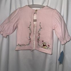 BNWT Baby Girls Jacket, Winnie The Pooh, Size 3 Months