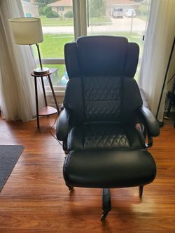 Executive Office Chair - High Back Black Faux Leather