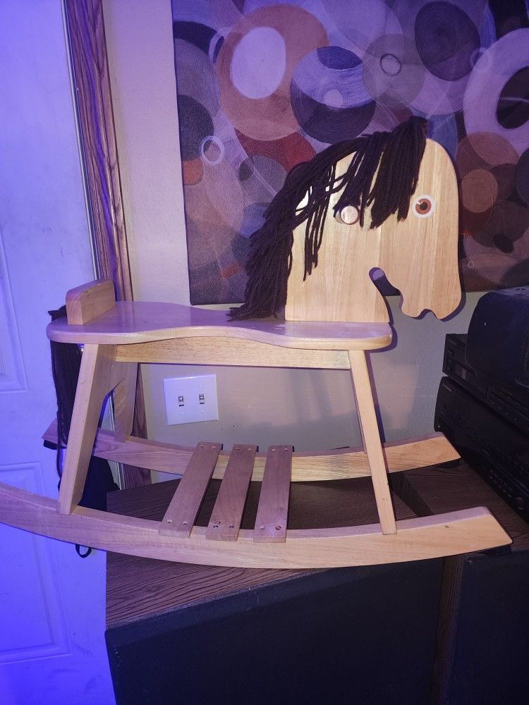 Wood Rocking Horse