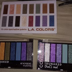 Various EYE SHADOW pallettes And Single Ones. Also Brushes