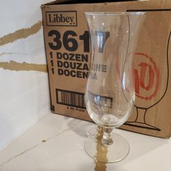 NEW Lot of 10 Libbey 3617 15 oz Hurricane Cyclone Glass Restaurant Bar Quality Glasses Glass Clear