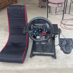 Logitech G29 Racing Wheel Stand And Shifter Logitech G29 Driving Force Racing Wheel and Floor Pedals