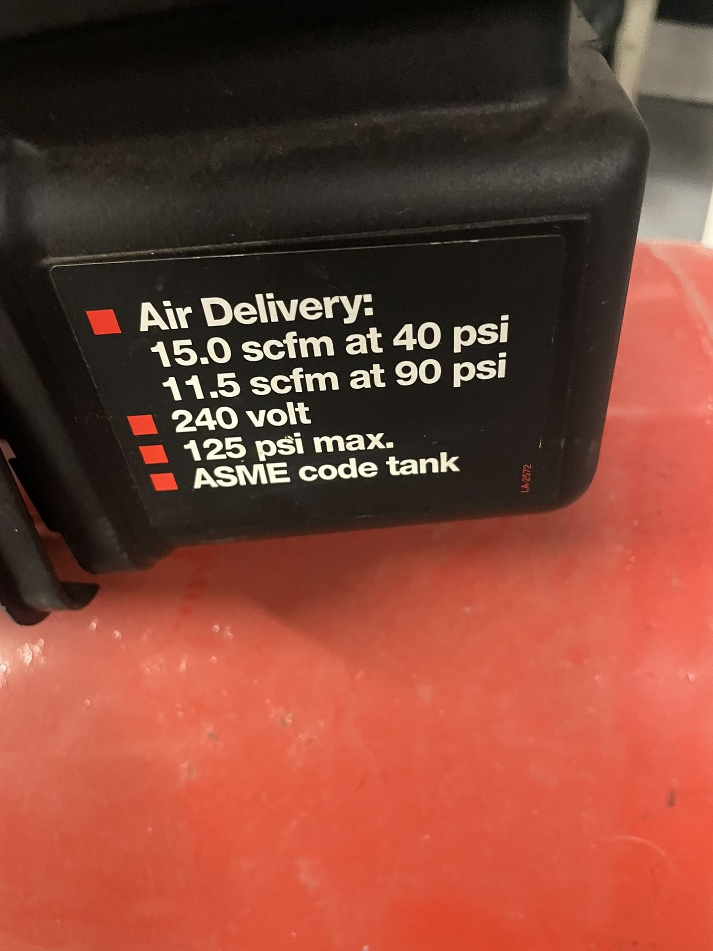 240v Air compressor with tools