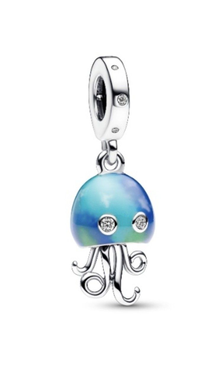 Pandora Color-changing Jellyfish Dangle Charm For Bracelet And Necklace 