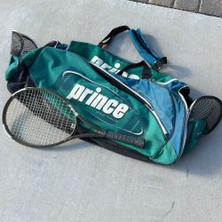 Prince Tennis Tour Bag, And Prince Attitude Racket For Sale