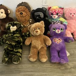 8 Build A Bear Stuffed Animals 