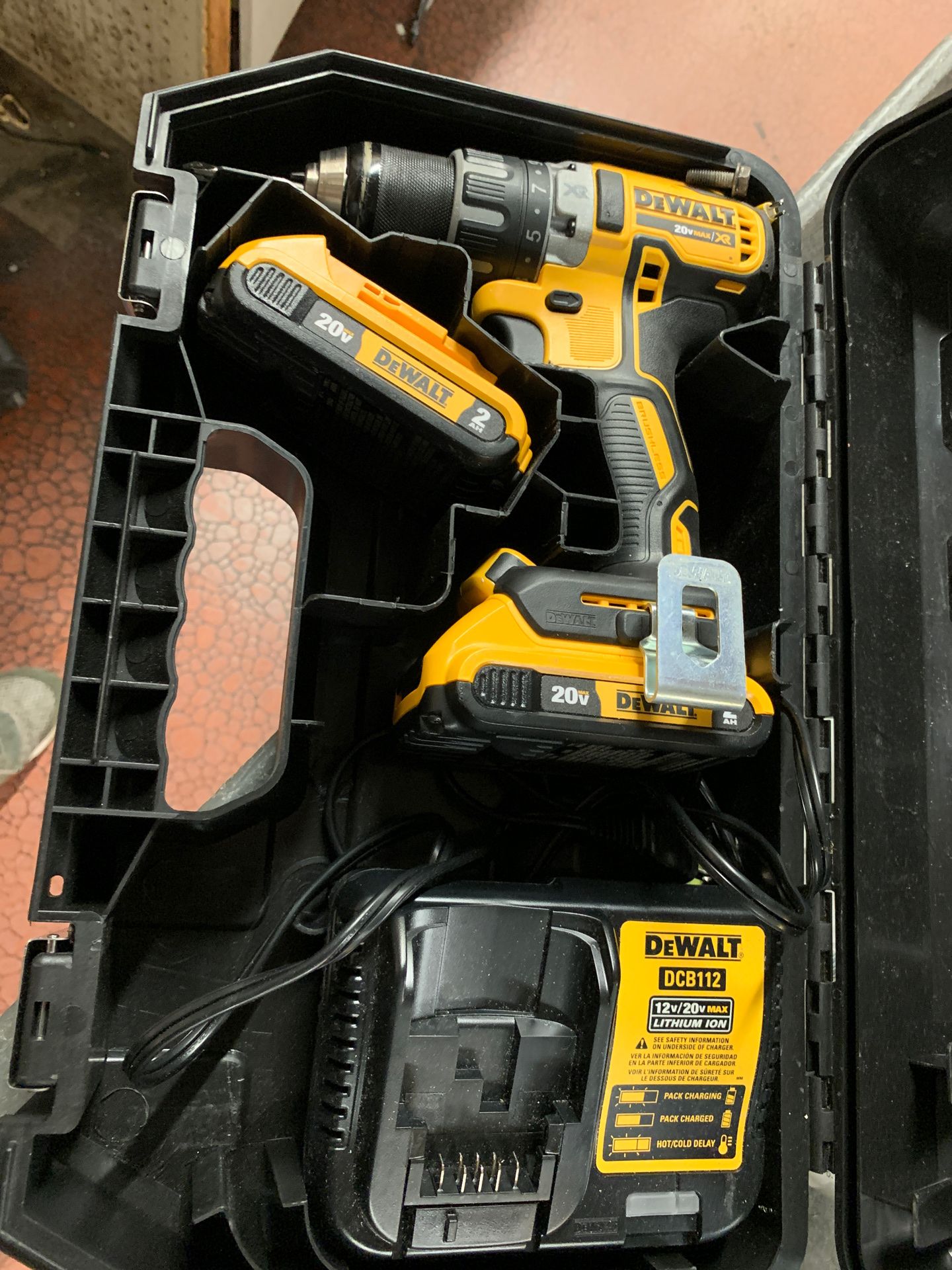 Dewalt 20volt drill with 2 batteries ๐ $119 or come layaway for 15 down