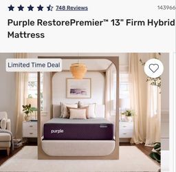 Purple Restore Premier Firm California King Mattress 