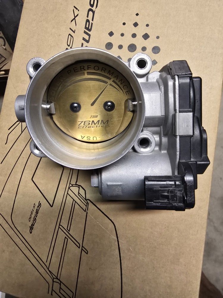 2015 Camaro 76mm Ported Throttle Body Plus Airaid Spacer