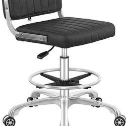 NEW!Rolling Swivel Drafting Chair Adjustable Heavy Duty  Lumbar Support Task Chair For Home Desk 