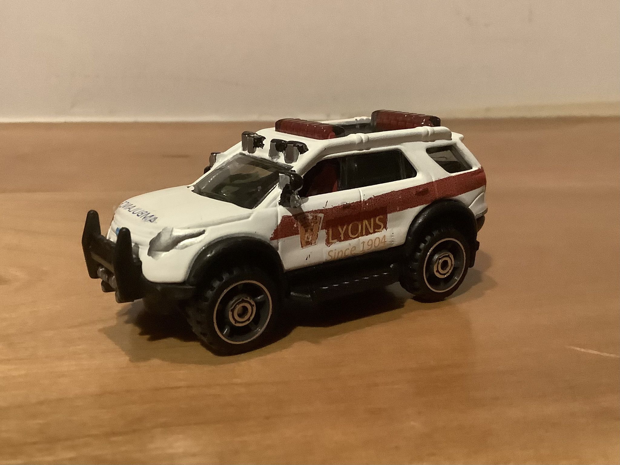 Matchbox Lyons Ambulance Service Paramedic EMS Supervisor Custom Danvers Fire Ford Explorer 1:64 Diecast, $15 or best offer, can ship for $20