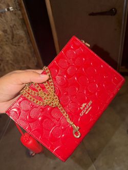 Red Coach Crossbody Purse