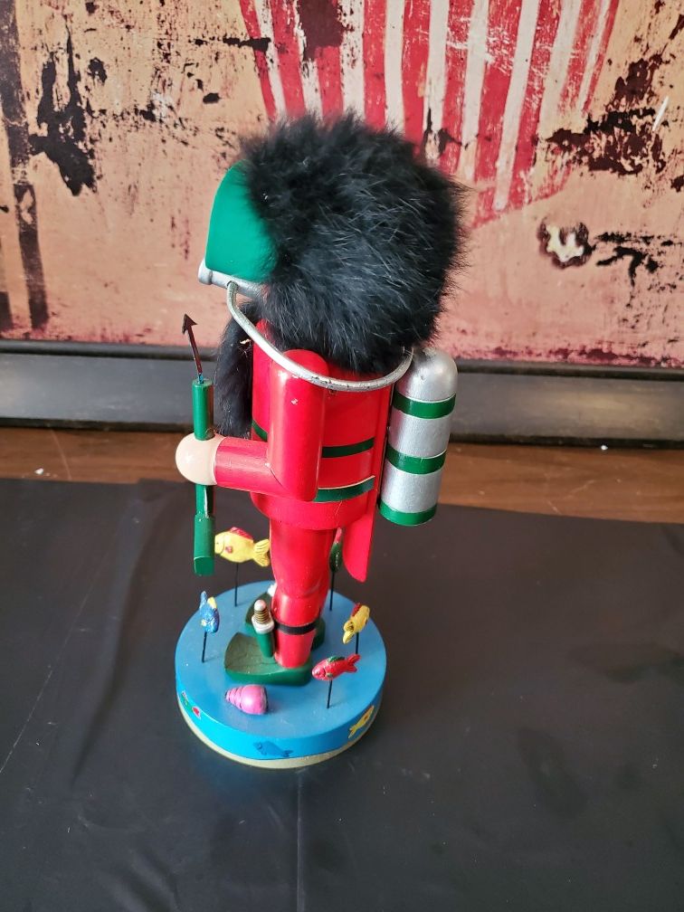 Nutcracker village wooden scuba