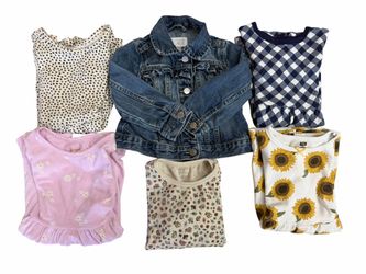 Little Girls 2T/24 Month Clothes Lot! Dresses & Jean Jacket. Carters, Cat & Jack