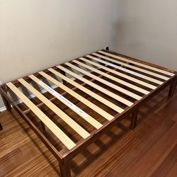 Queen wood bed frame (16”)