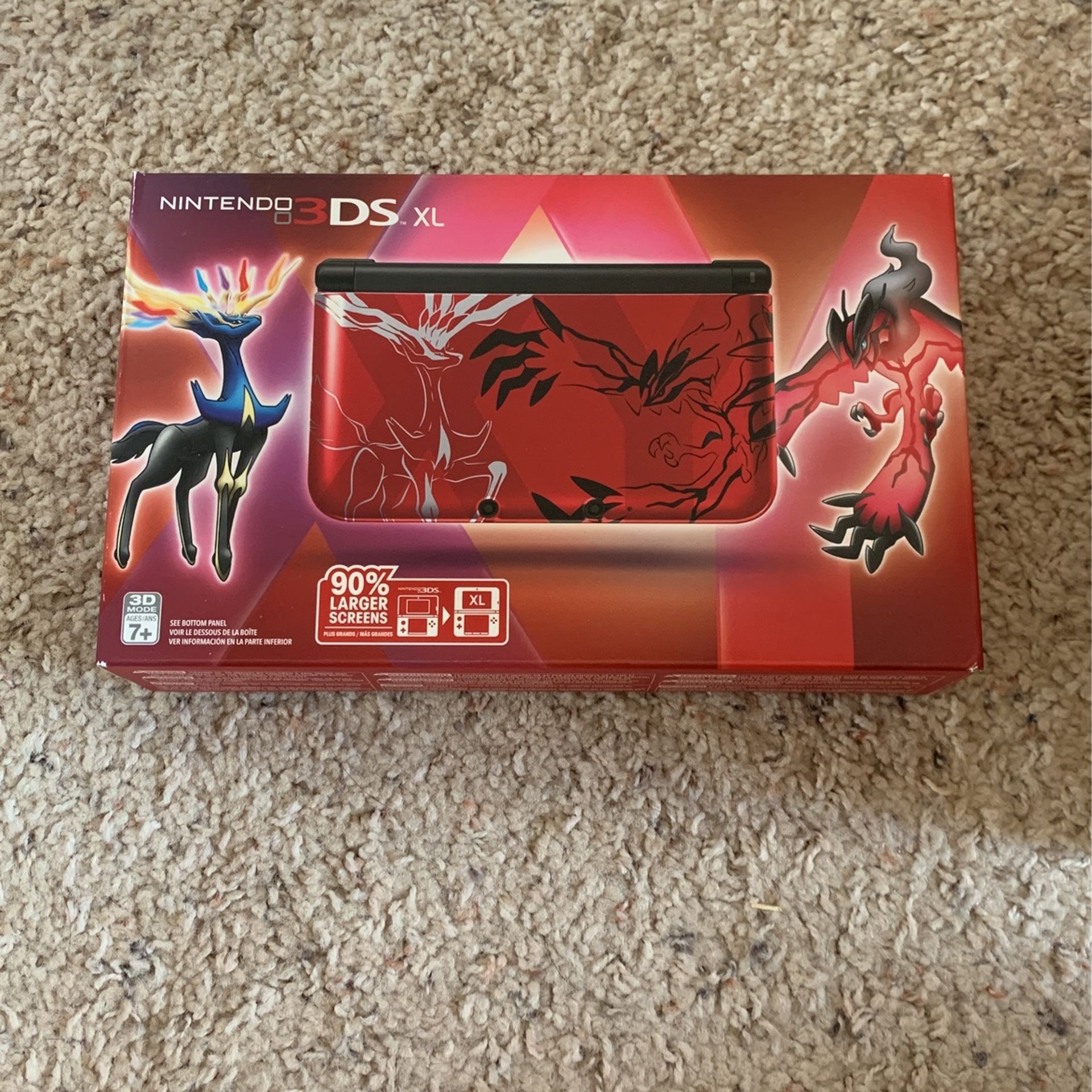 Nintendo 3DSXL limited Pokémon Xerneas/Yveltal red edition