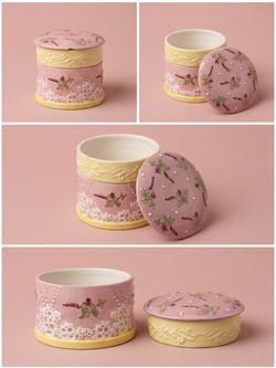 Vintage ceramic trinket box
