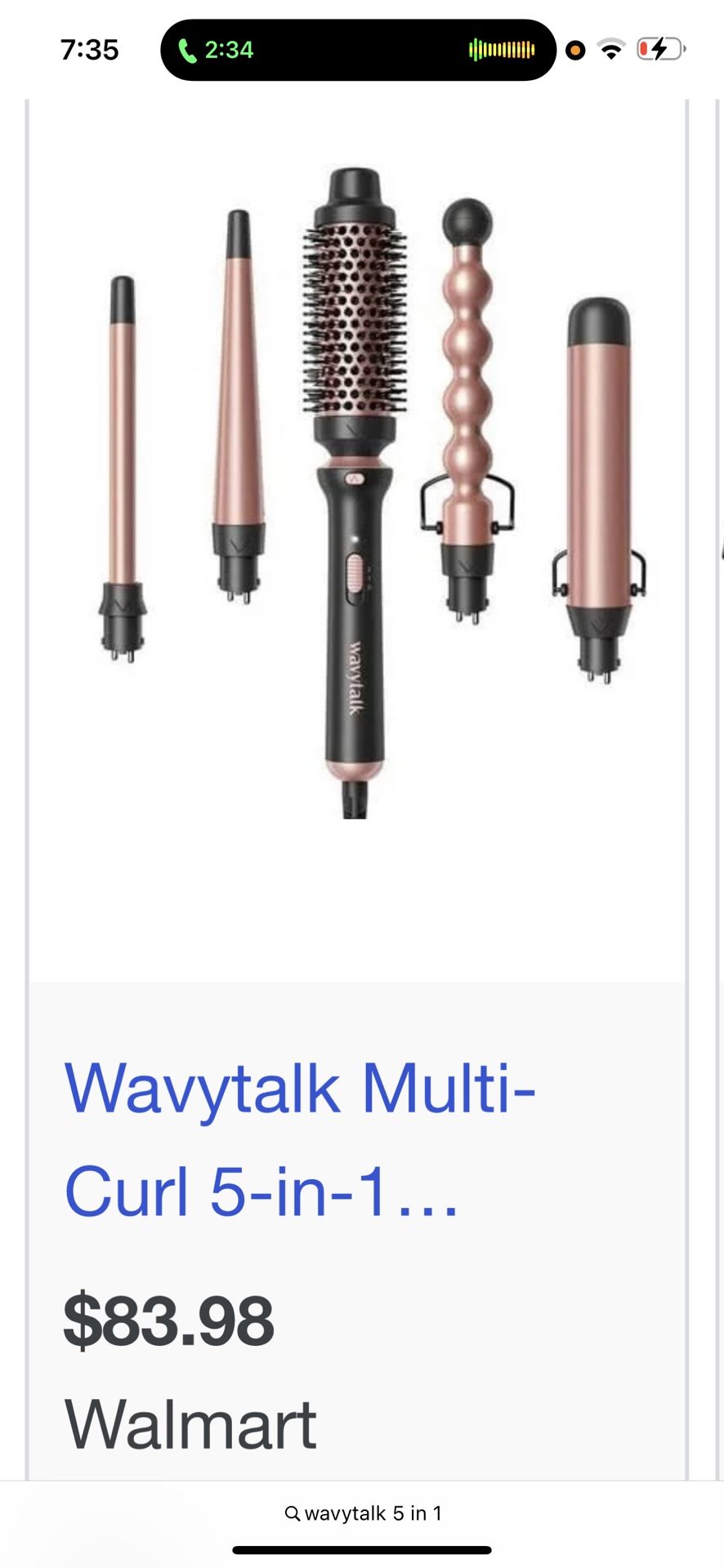 Wavytalk 5 In 1 Curling Iron