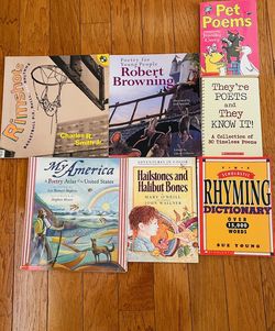 Grades 4-7 Poetry Books For Class Library Or Teacher Poetry Unit Bundle Of 7 Books