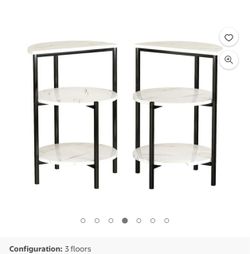 Three tier side tables