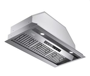 Range Hood Insert 42 Inch,Built-in Kitchen Hood with 980 CFM,