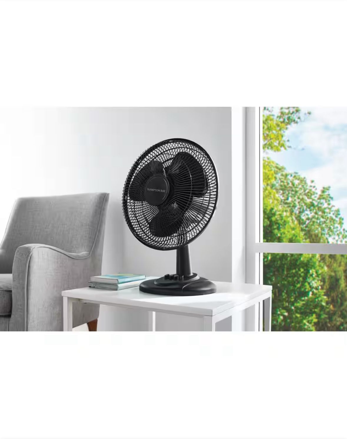 Brand New 12” Oscillating Table Fan – Black – 3 Speeds