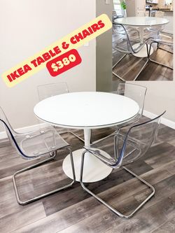 IKEA DINING TABLE + 4 CHAIRS