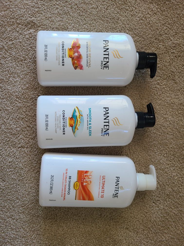 Pantene 1 shampoo and 2 conditioners