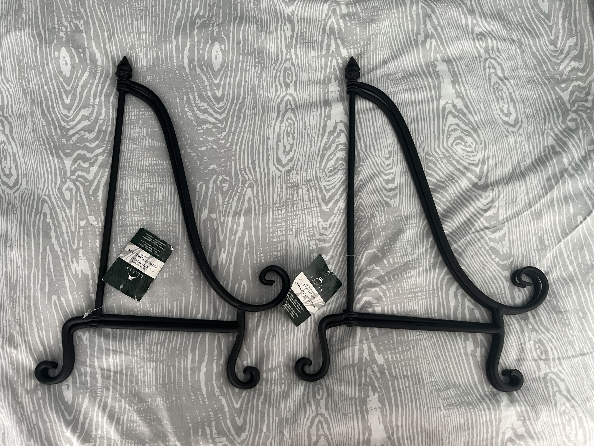 2 Wrought Iron Display Easels