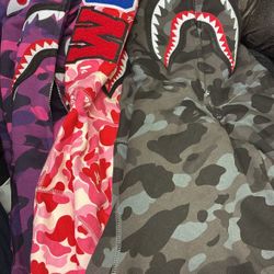 Bape Zip Ups 