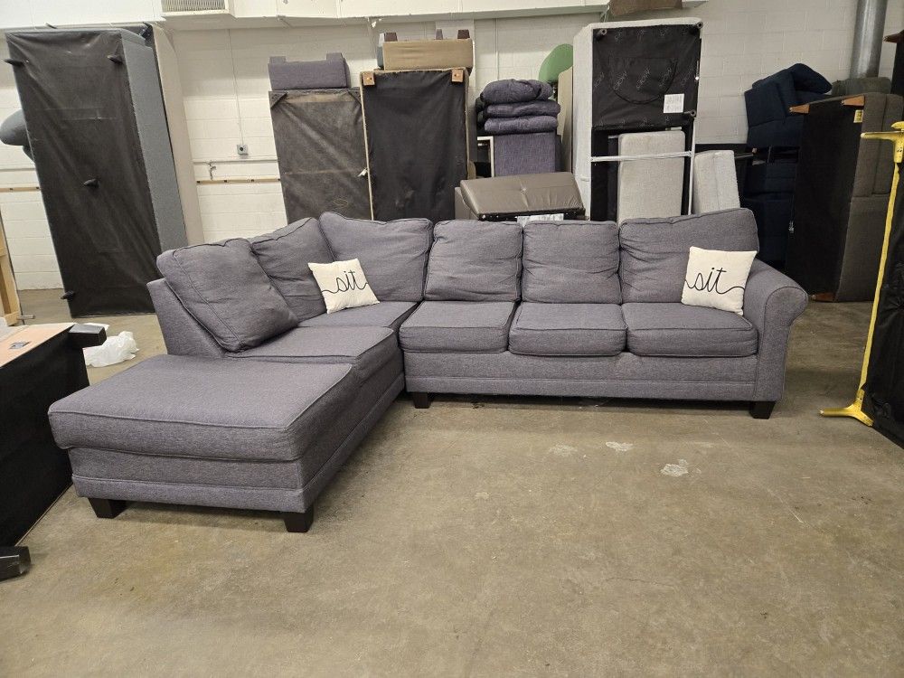 *Same Day Delivery Available!*
Grey Chaise Sectional