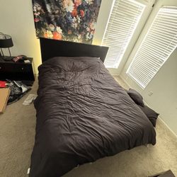 IKEA Queen Bed Frame & Mattress 
