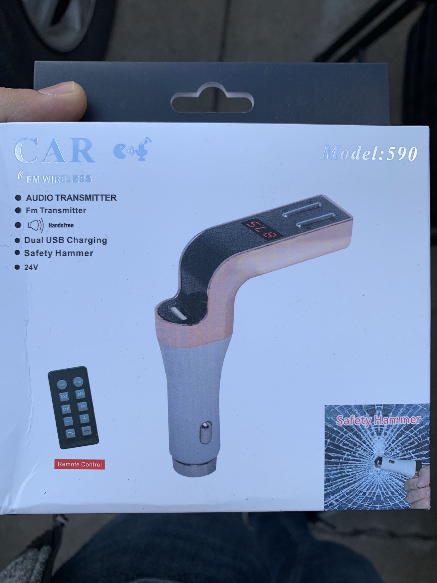 Audio transmitter for car