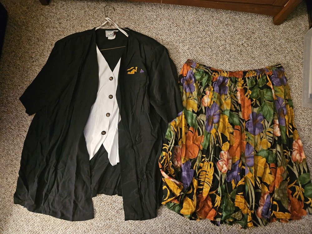 Just Nicole Women's Suit And Skirt Size 22W