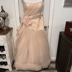 Vera Wang Blush Pink Wedding Gown