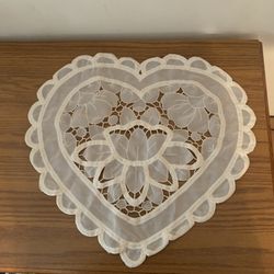 Set Of Two Heart Shaped Tablecloths (Home Decor)