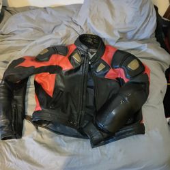 Women's Leather Racing Motorcycle Jacket