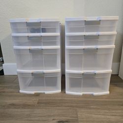 Sterlite 4 Drawer Locking Tower w/latched Drawers