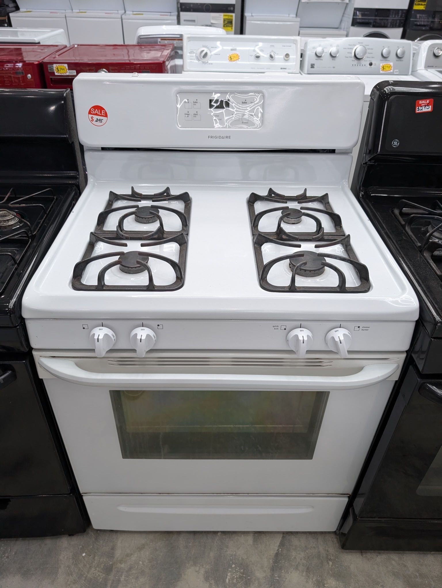 WHITE & BLACK GAS & ELECTRIC STOVE AVAILABLE STARTING $225 AND UP