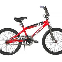 Dynacraft Wipeout 20 Inch Kids Bike - Red & Black PLUS removable Training Wheels