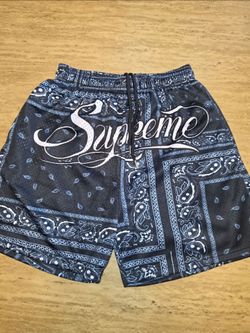 CUSTOM Supreme Bandana Print Mesh Shorts