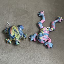 Vintage 1990’s Weighted Sand Filled Turtle & Frog $20 Each