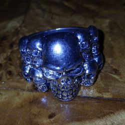 Silver Skulls Ring