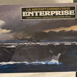 USS Aircraft Carrier CVN 65 Enterprise Model #11350 1:350 Tamiya
