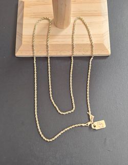 14k gold necklace 24 inch