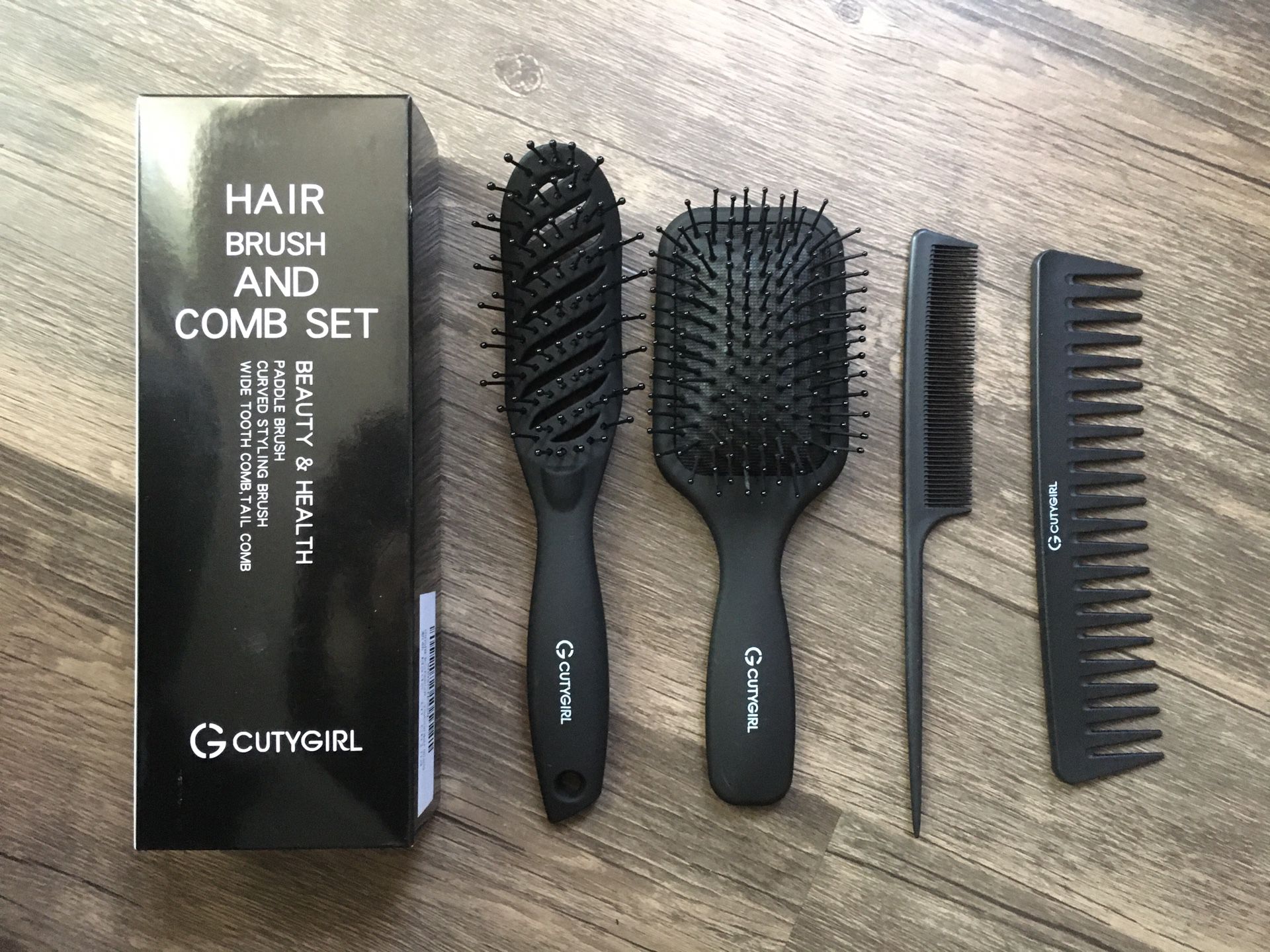 Hair Brush and Comb Set