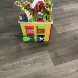 wooden block/ activity center 