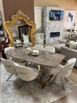 Modern Luxury Dining Table Set 