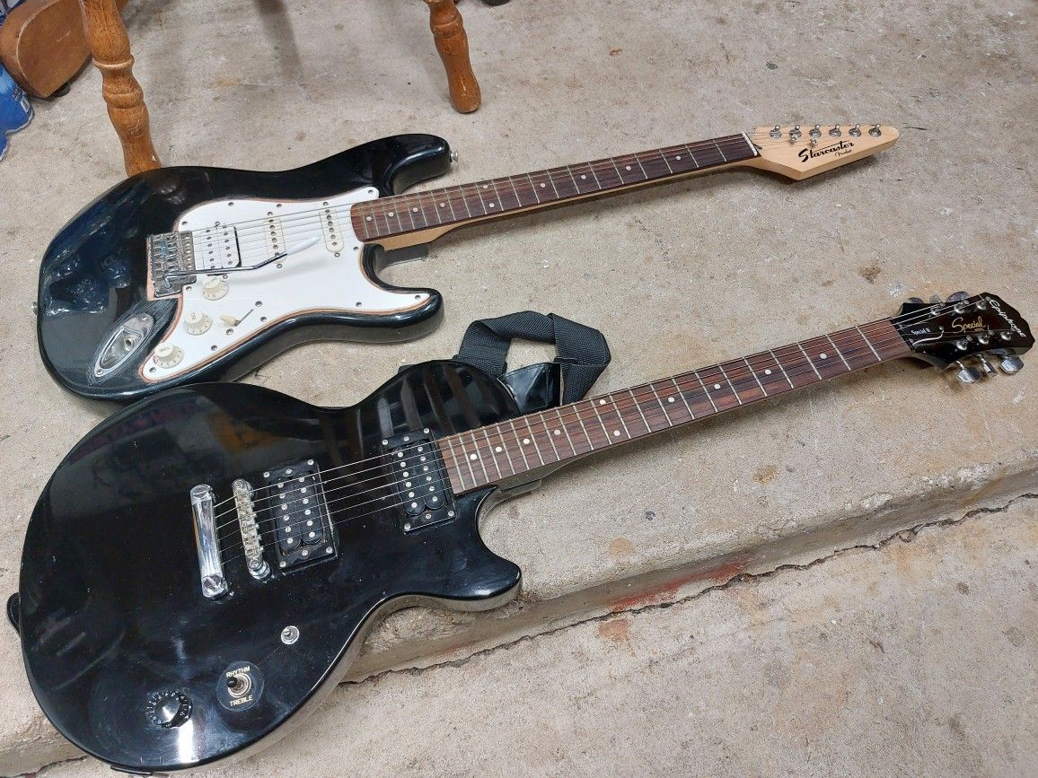 2 Fender Electric Guitars For Parts/repair/untested