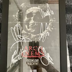 Arch Enemy Doomsday Machine Signed Poster- Price OBO